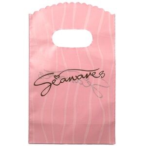 Bags Plastic 3.5”x5.9” Seawaves (50ct) Pink w/ Handles